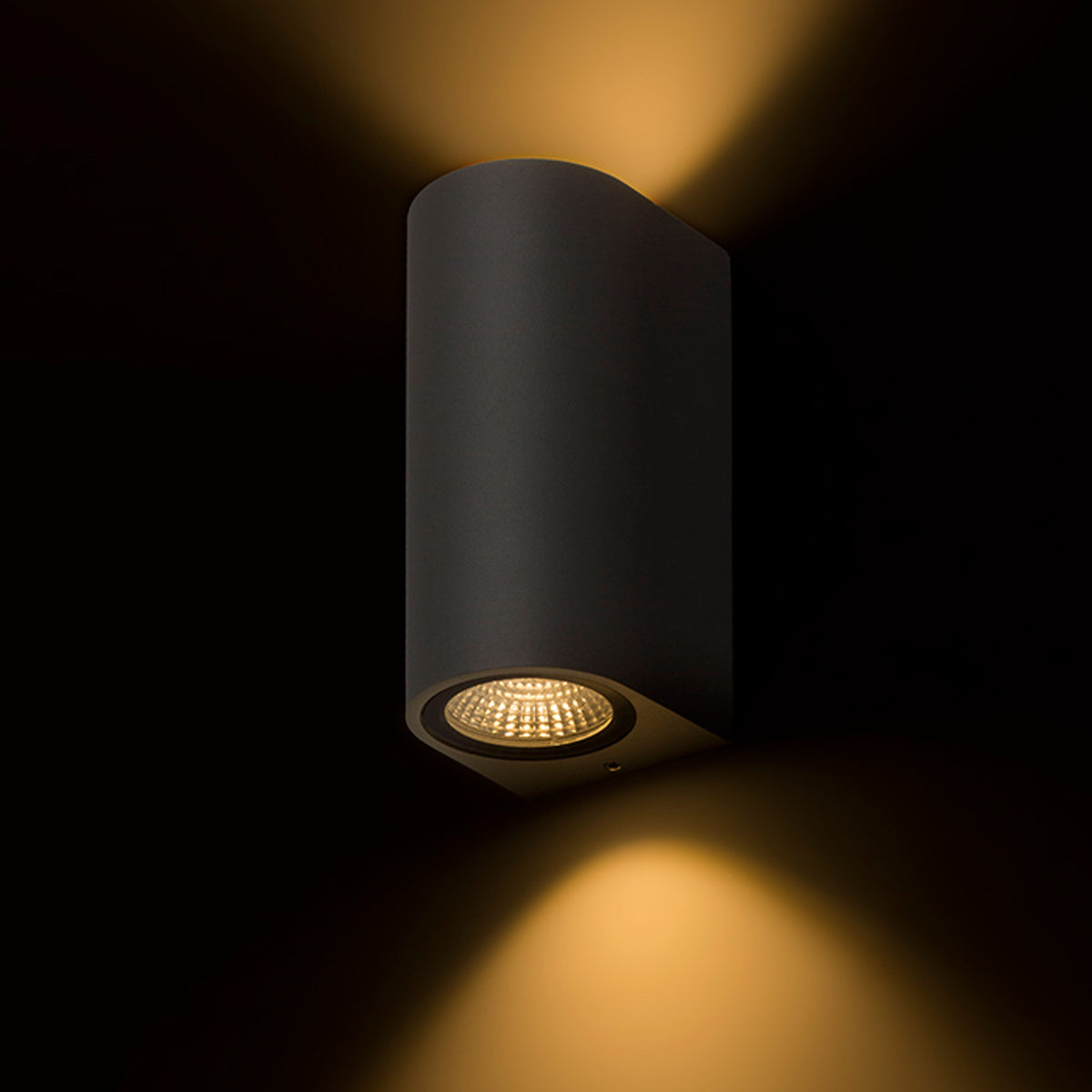 Venkovní nástěnné LED svítidlo ZACK II, antracitové, 2× 3 W, teplá bílá 3000 K, IP54 – fotografie 7