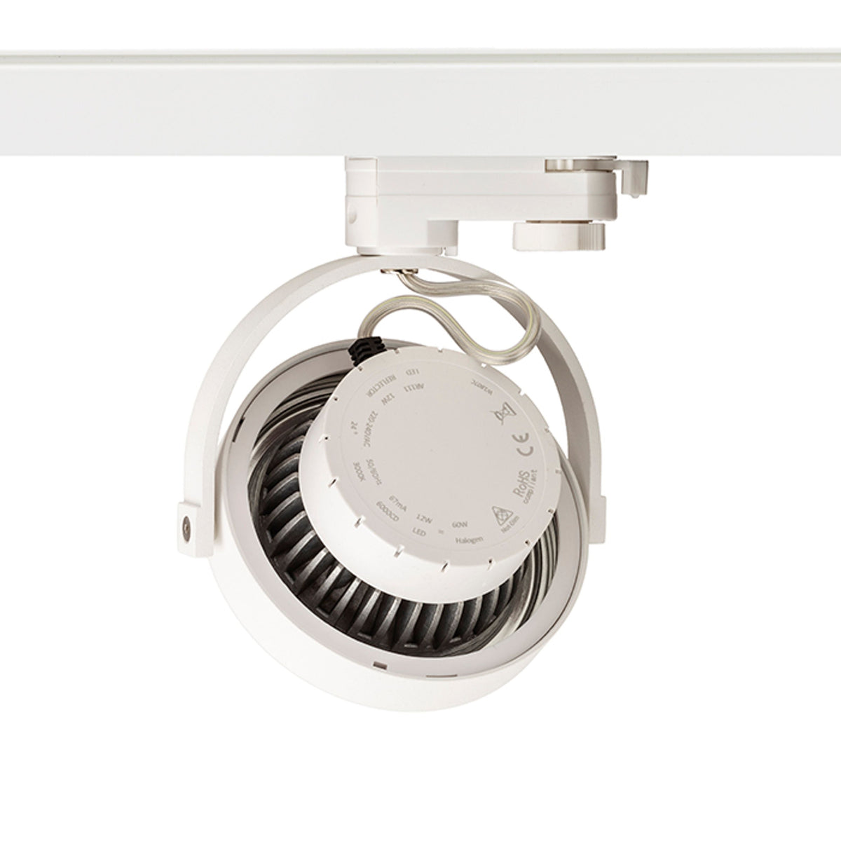 Lištové LED svítidlo KELLY LED pro tříokruhovou lištu, bílé, 12 W, teplá bílá 3000 K, stmívatelné – fotografie 5