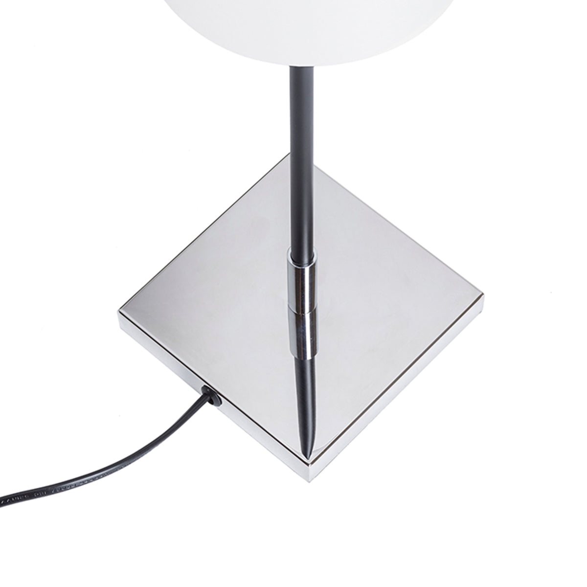 Stolní lampa LULU, bílá/černá/chrom, patice E27, 8 W – fotografie 3
