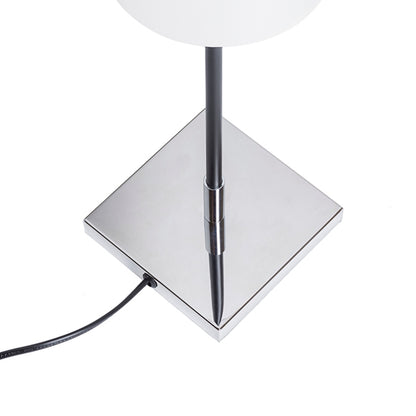 Stolní lampa LULU, bílá/černá/chrom, patice E27, 8 W – fotografie 3