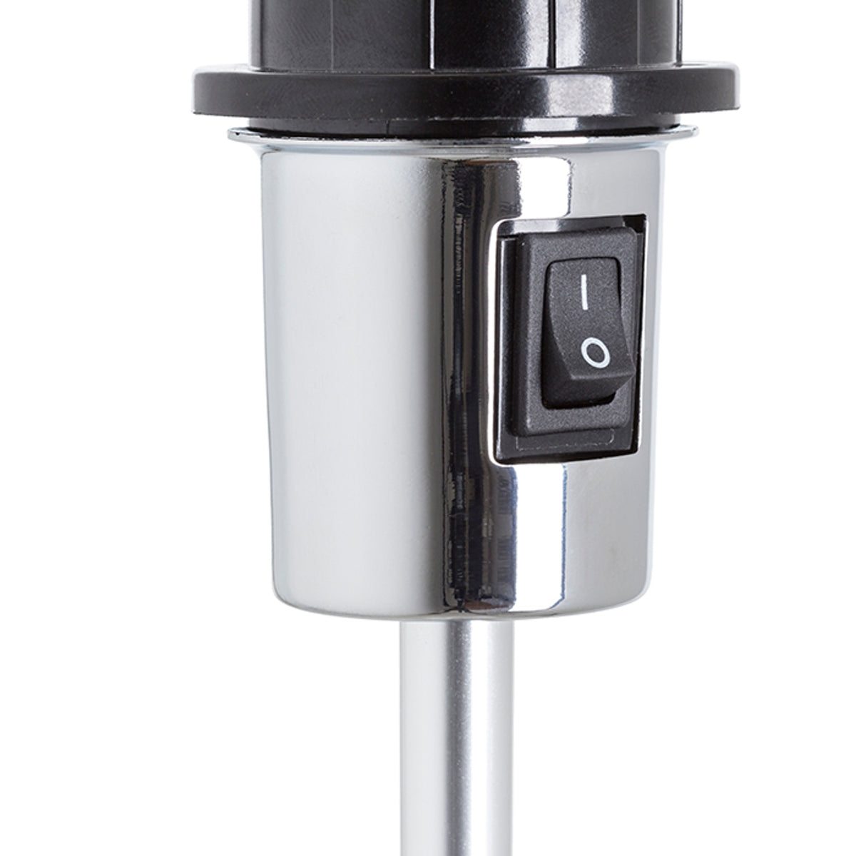 Stojací lampa GARDETTE, černá/hliník, patice E27, 15 W – fotografie 4