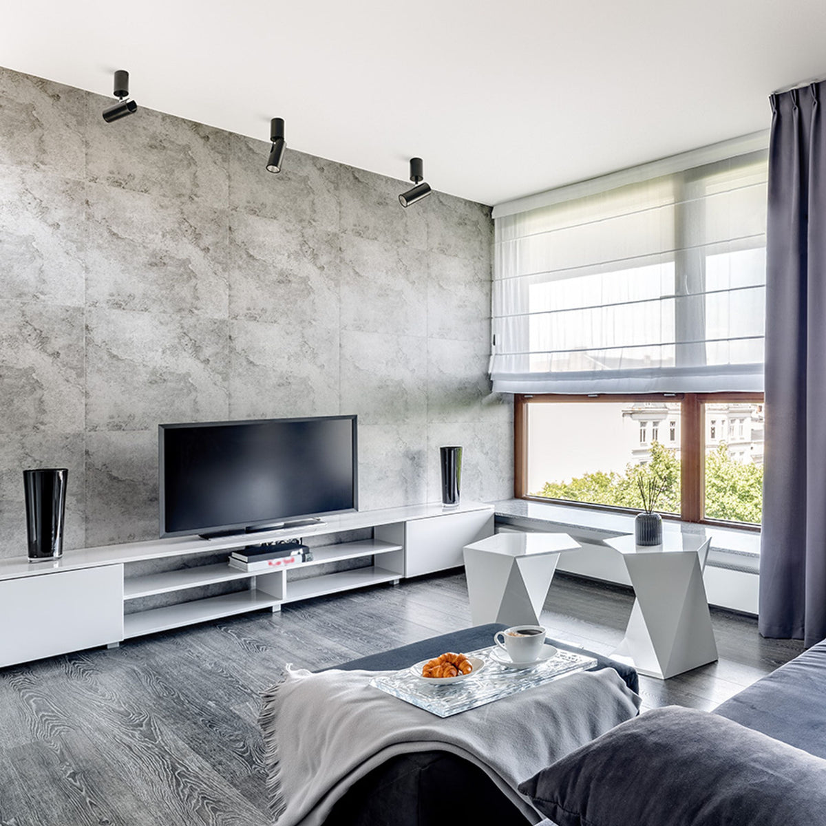 Stropní LED svítidlo BOGARD, matné černé, 5 W, teplá bílá 3000 K – fotografie 6