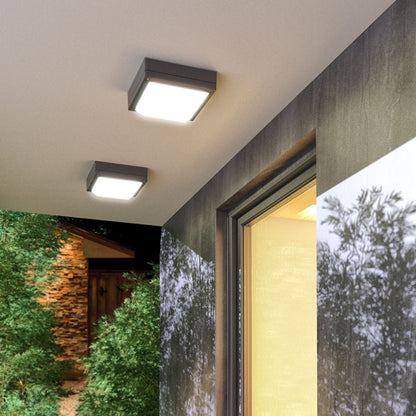 Venkovní přisazené nástěnné svítidlo DELTA 215, antracitové, patice E27, 15 W, IP54 – fotografie 5