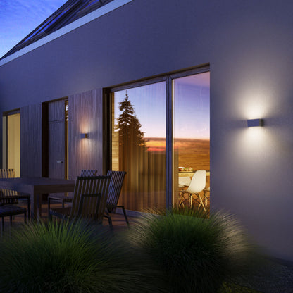 Venkovní nástěnné LED svítidlo TORINO, bílé, 2× 5 W, teplá bílá 3000 K, IP54 – fotografie 4