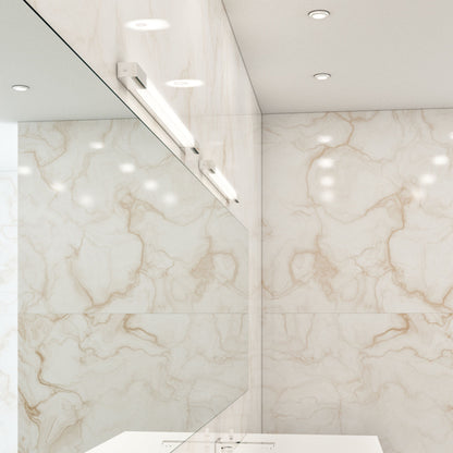 Koupelnové nástěnné LED svítidlo AMENITY 90, chrom, 11 W, teplá bílá 3000 K, IP44 – fotografie 4