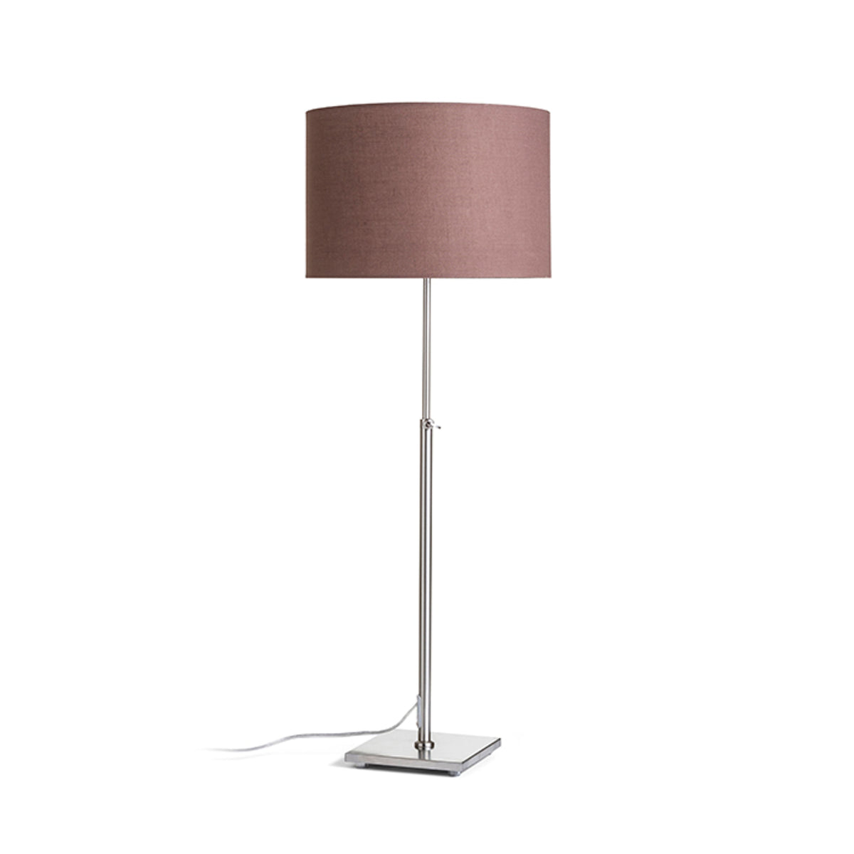 Stolní lampa EDIKA, hnědá/matný nikl, patice E27, 15 W – fotografie 6