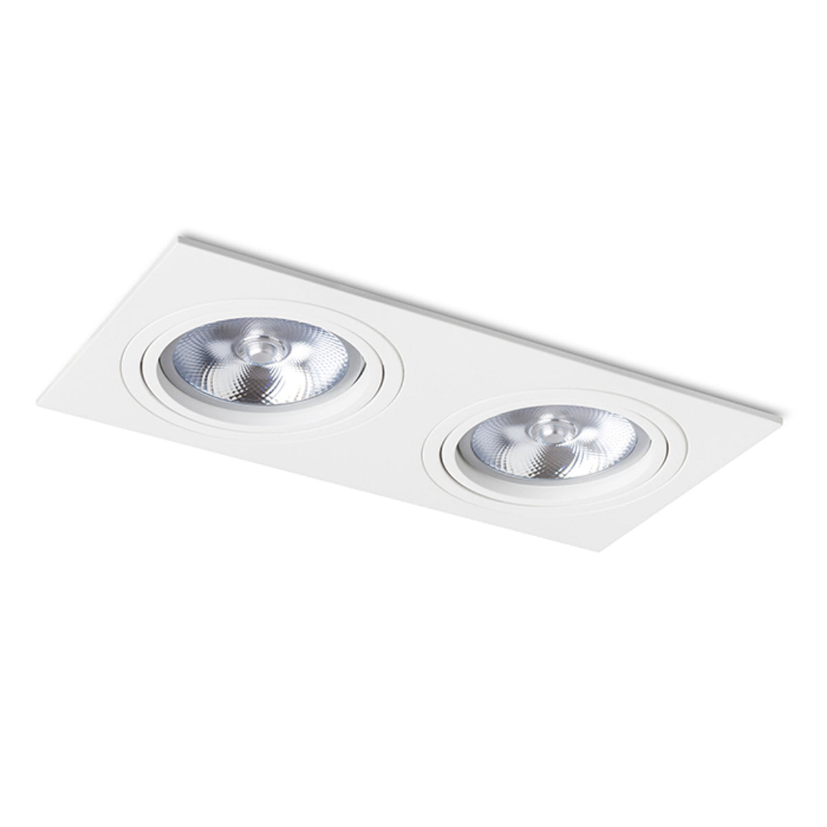 Zápustné svítidlo PASADENA G53 SQ II, bílé, patice G53, 2× 15 W – fotografie 6