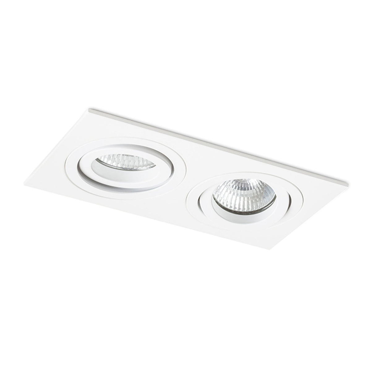 Zápustné svítidlo PASADENA GU10 SQ II, bílé, patice GU10, 2× 7 W – fotografie 5