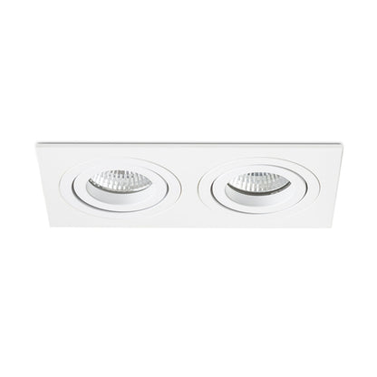 Zápustné svítidlo PASADENA GU10 SQ II, bílé, patice GU10, 2× 7 W – fotografie 6