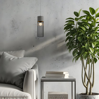 Závěsné svítidlo BURTON, beton, patice E27, 11 W – fotografie 12