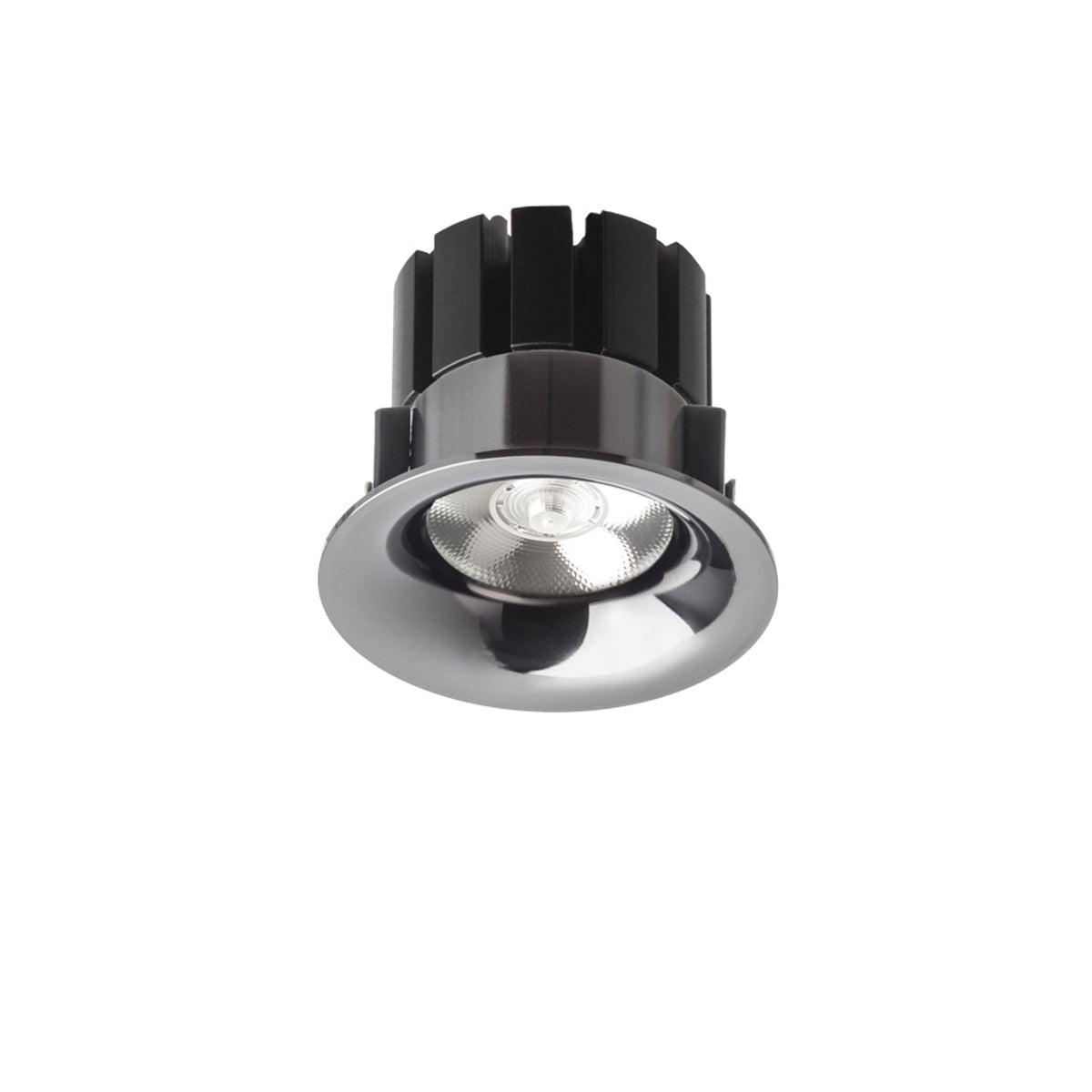 Zápustné LED svítidlo SHARM BASE, černý chrom, 10 W, teplá bílá 3000 K – fotografie 2