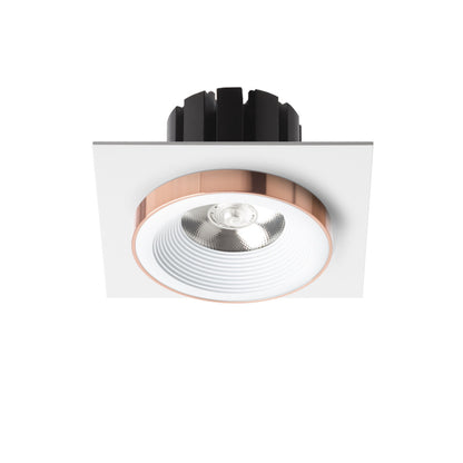 Zápustné LED svítidlo SHARM SQ I, bílá měď, 10 W, teplá bílá 3000 K – fotografie 2