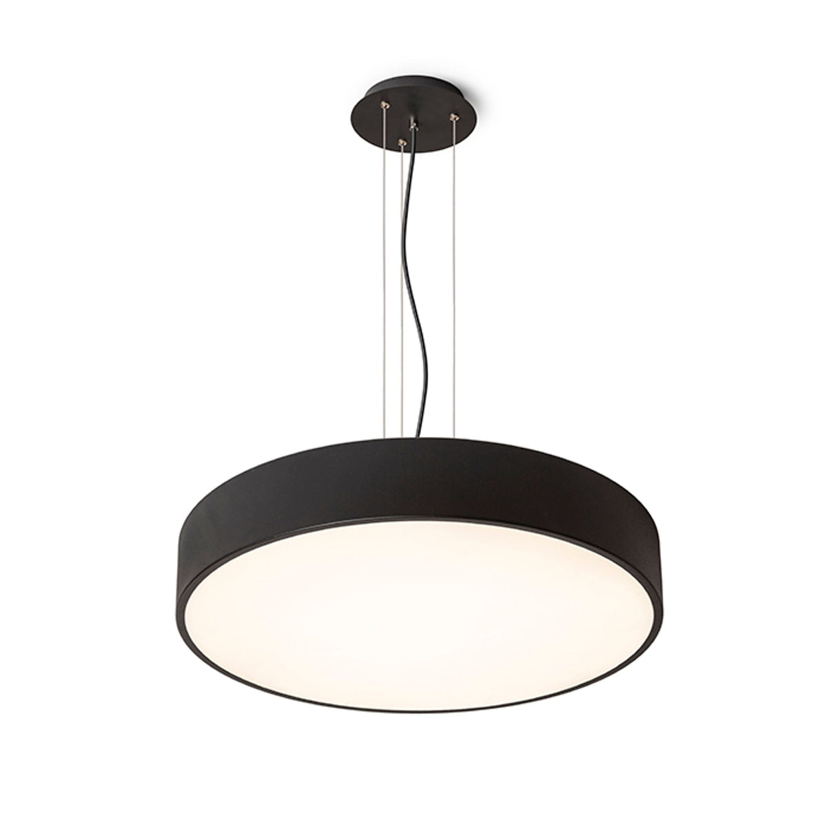 Stropní LED svítidlo MEZZO 60, černé, 60 W, teplá bílá 3000 K, stmívatelné – fotografie 3