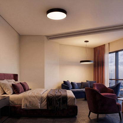 Stropní LED svítidlo MEZZO 60, černé, 60 W, teplá bílá 3000 K, stmívatelné – fotografie 6