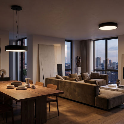 Stropní LED svítidlo MEZZO 60, černé, 60 W, teplá bílá 3000 K, stmívatelné – fotografie 7