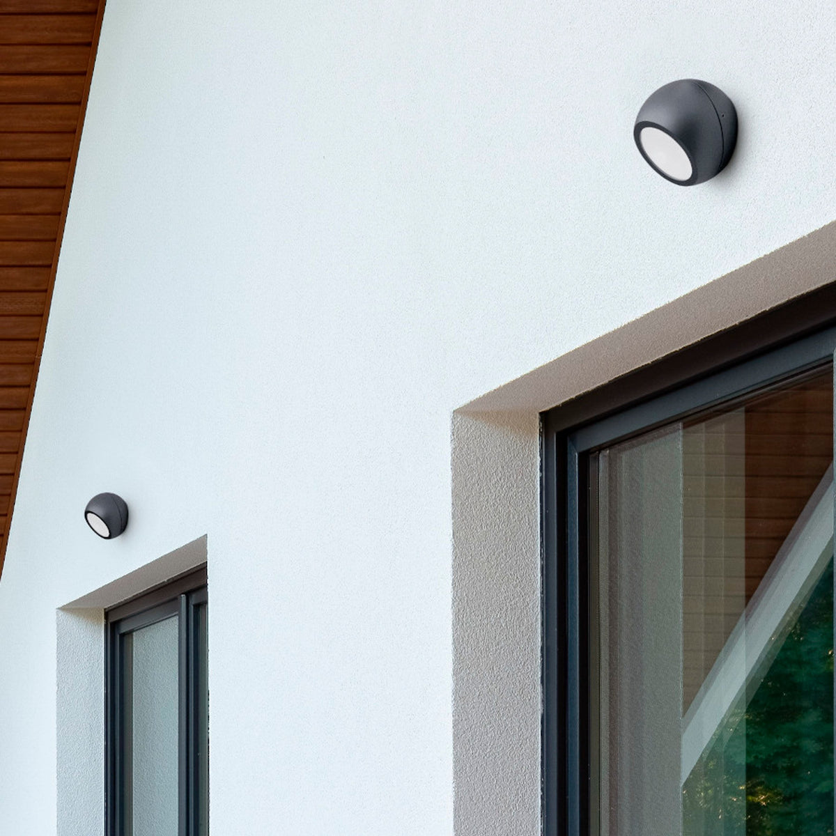 Venkovní přisazené nástěnné LED svítidlo SIV, antracitové, 6 W, teplá bílá 3000 K, IP54 – fotografie 10