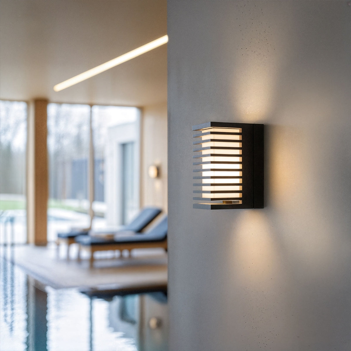 Venkovní nástěnné LED svítidlo CLAIRE RC, antracitová/mléčný akryl, 6 W, teplá bílá 3000 K, IP54 – fotografie 6