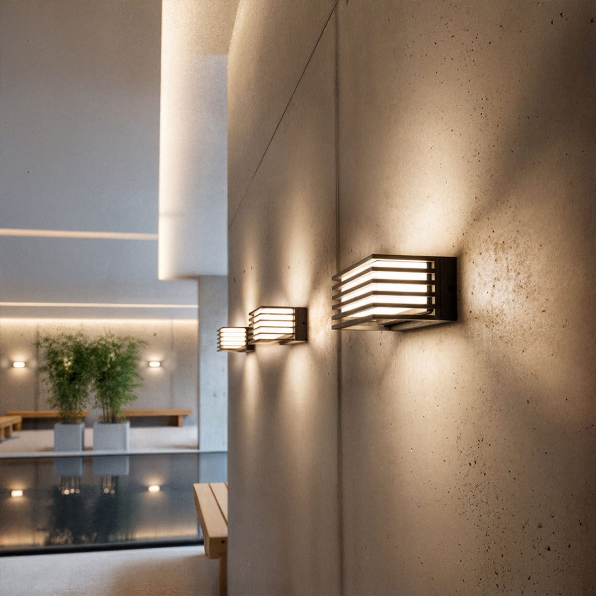 Venkovní nástěnné LED svítidlo CLAIRE 14, antracitová/mléčný akryl, 6 W, teplá bílá 3000 K, IP54 – fotografie 7