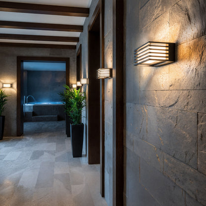 Venkovní nástěnné LED svítidlo CLAIRE 14, antracitová/mléčný akryl, 6 W, teplá bílá 3000 K, IP54 – fotografie 8