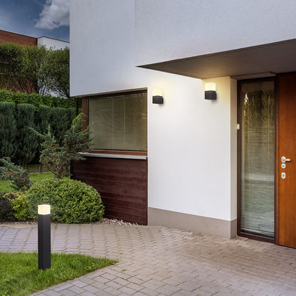 Venkovní nástěnné svítidlo CLYDE, antracitové, patice E27, 11 W, IP44 – fotografie 4
