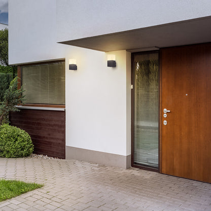 Venkovní nástěnné svítidlo CLYDE, antracitové, patice E27, 11 W, IP44 – fotografie 5