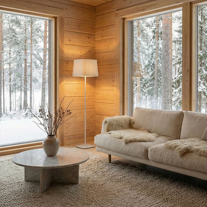 Stojací lampa PERTH, béžová/bílá, patice E27, 15 W – fotografie 5