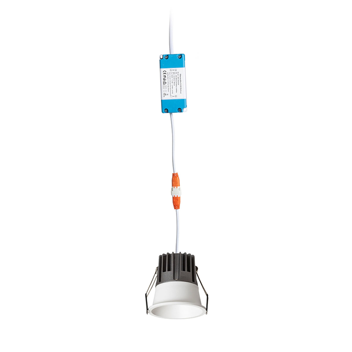 Koupelnové zápustné LED svítidlo OWEN, bílé, 7 W, 1800–3000 K, IP54, stmívatelné – fotografie 5