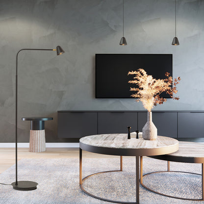 Závěsné LED svítidlo STIG, černé, 6.8 W, teplá bílá 3000 K – fotografie 6