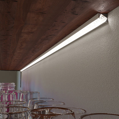 Profil pro LED pásky PROFILE I 30/60, přisazený, 1 m, eloxovaný hliník/matný akryl – fotografie 8