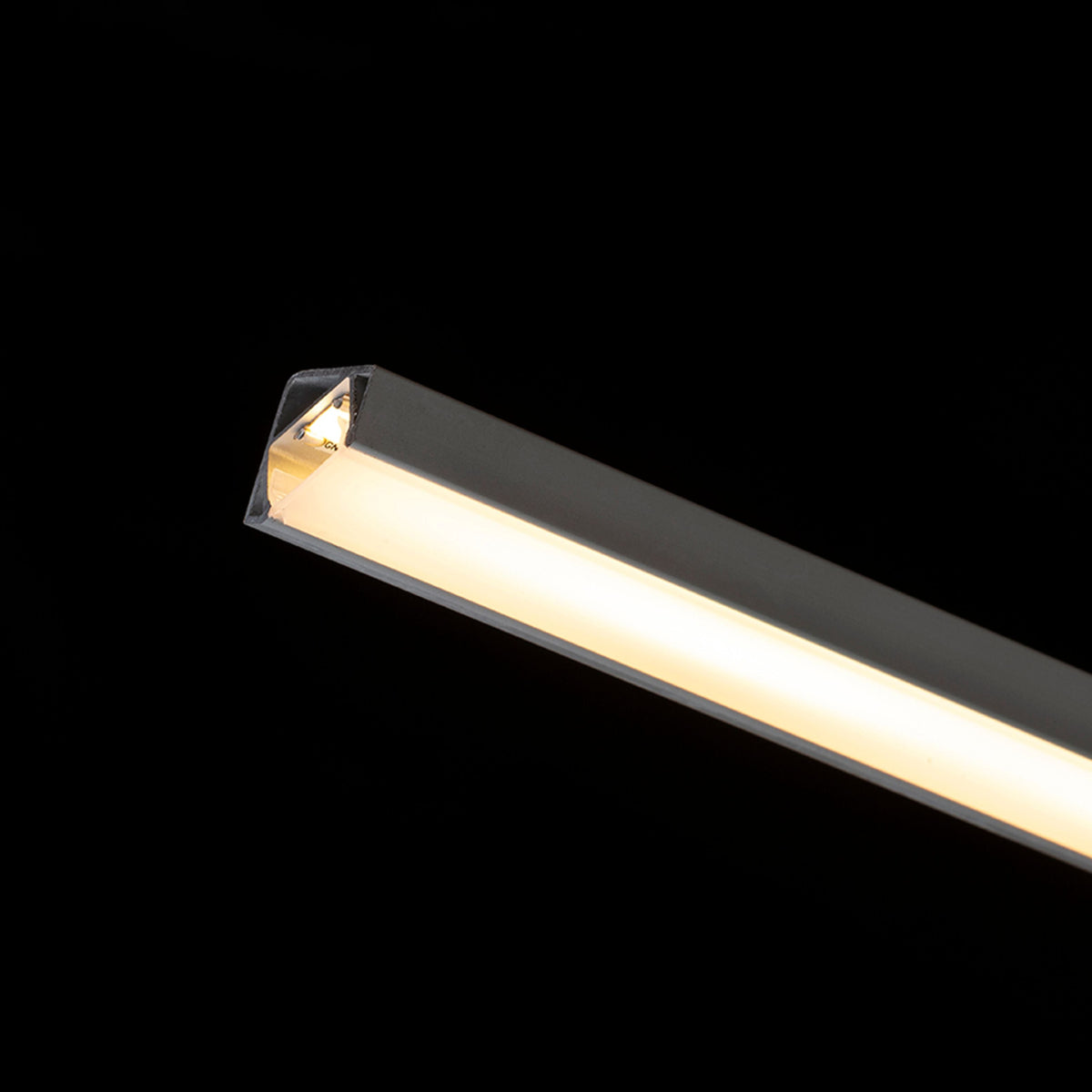 Profil pro LED pásky PROFILE I 30/60, přisazený, 1 m, eloxovaný hliník/matný akryl – fotografie 4