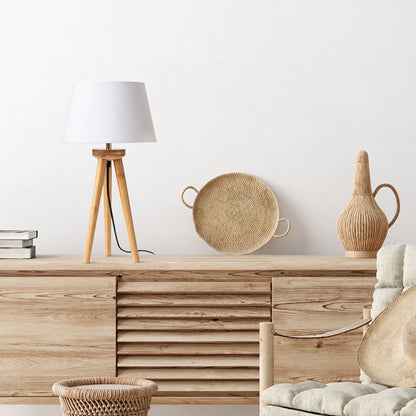 Stolní podstavec BASCO, bambus, patice E27, 15 W – fotografie 4