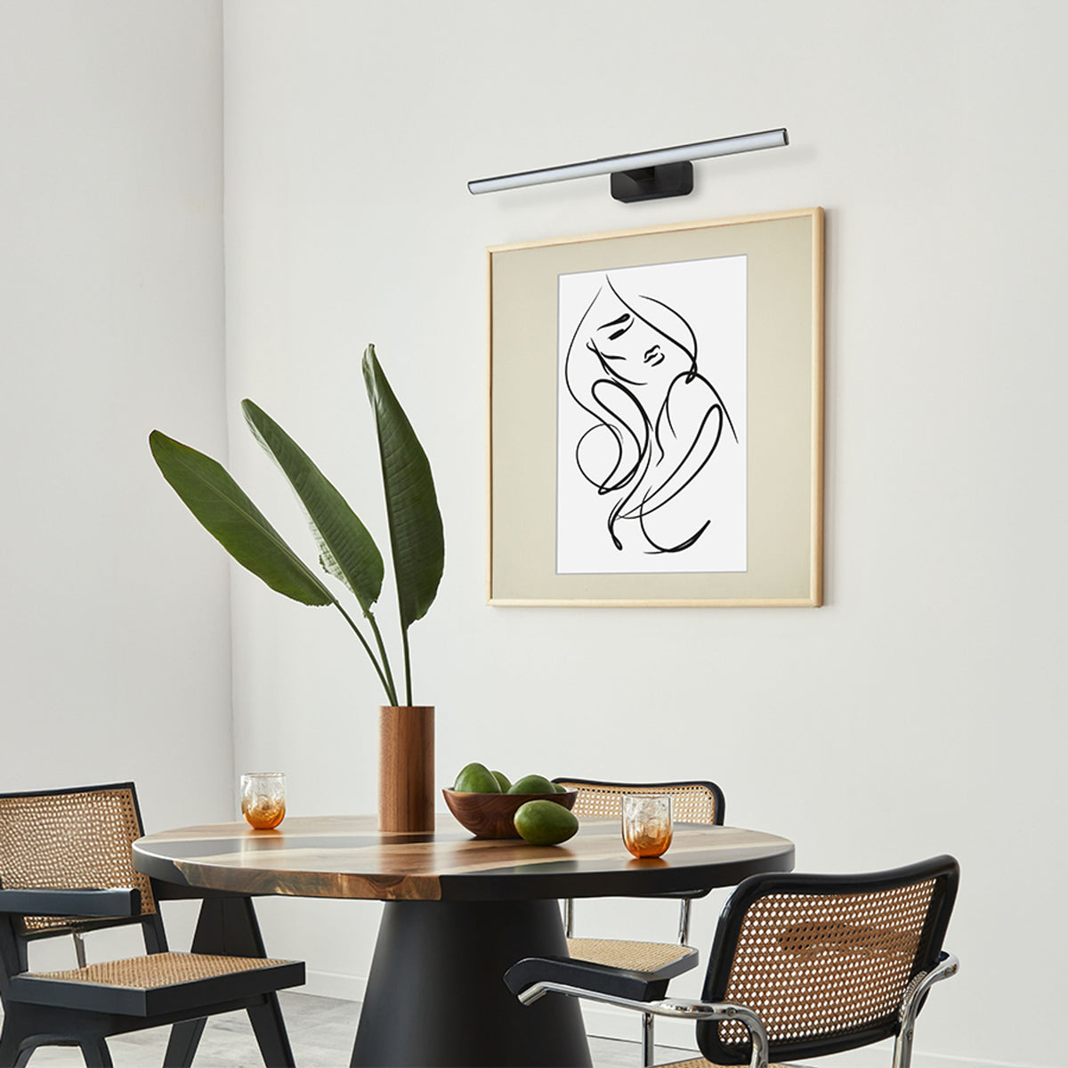 Nástěnné LED svítidlo ALISA 60, matná černá/plast, 12 W, teplá bílá 3000 K – fotografie 5