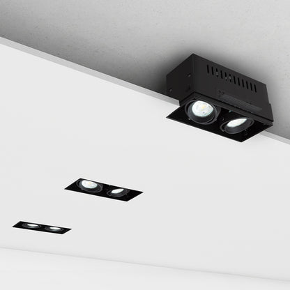 Bezrámečkové zápustné svítidlo ELECTRA II GU10, černé, patice GU10, 8 W – fotografie 6