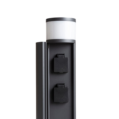 Stojací lampa JEAN 50 se zásuvkami, antracitová, patice G9, 5 W, IP54 – fotografie 5