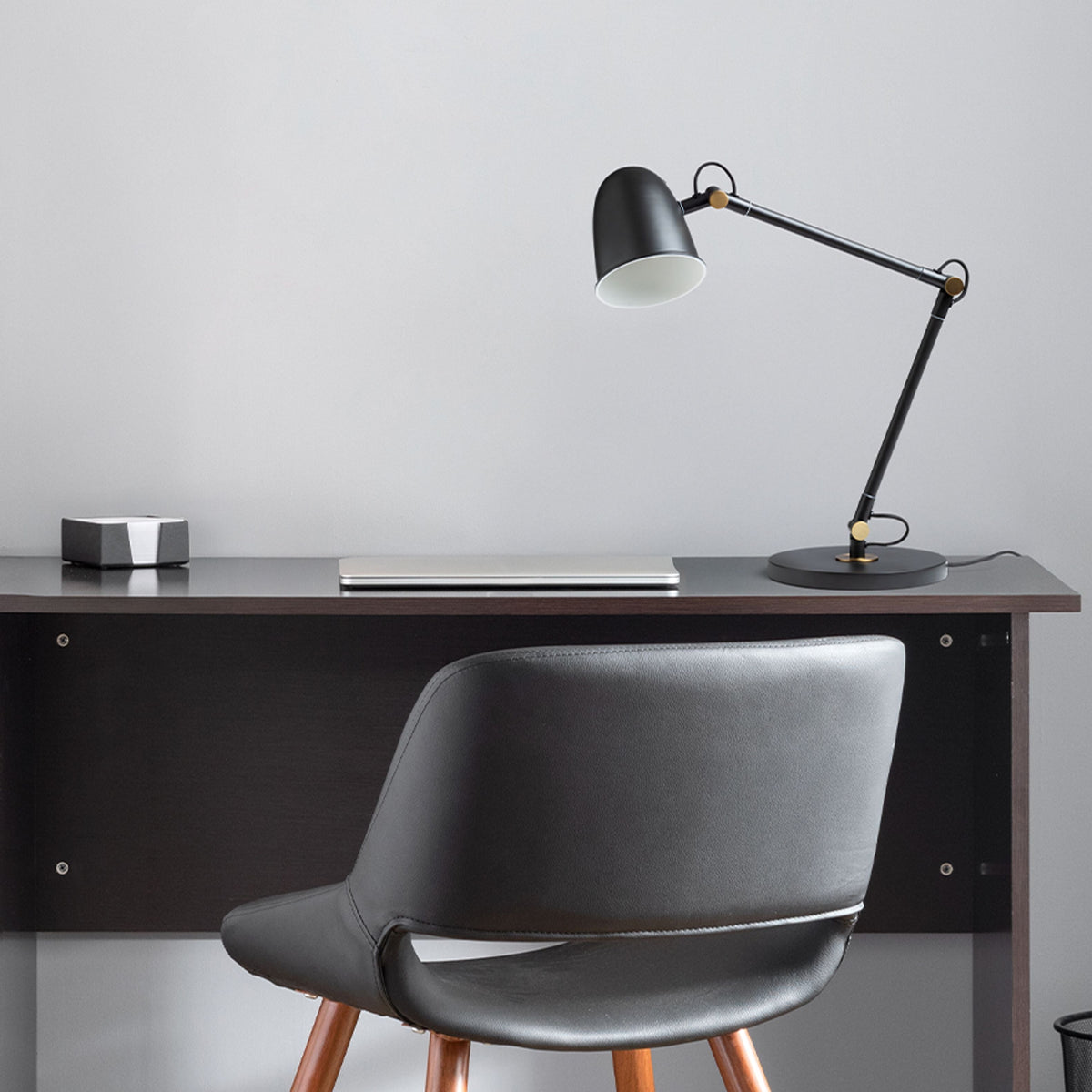 Stolní lampa DANNY, černá mosaz, patice E14, 5 W – fotografie 6