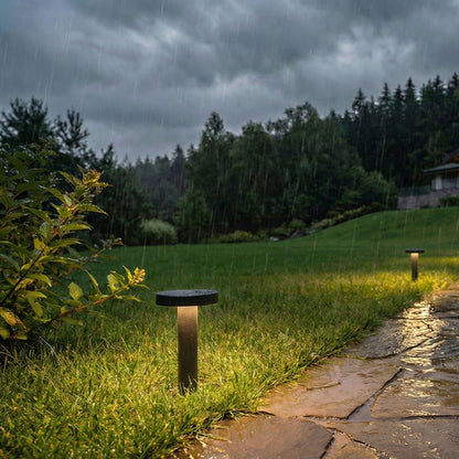Venkovní zápichové LED svítidlo GEVALIA 20, černá/matný akryl, 5 W, teplá bílá 3000 K, IP65 – fotografie 7