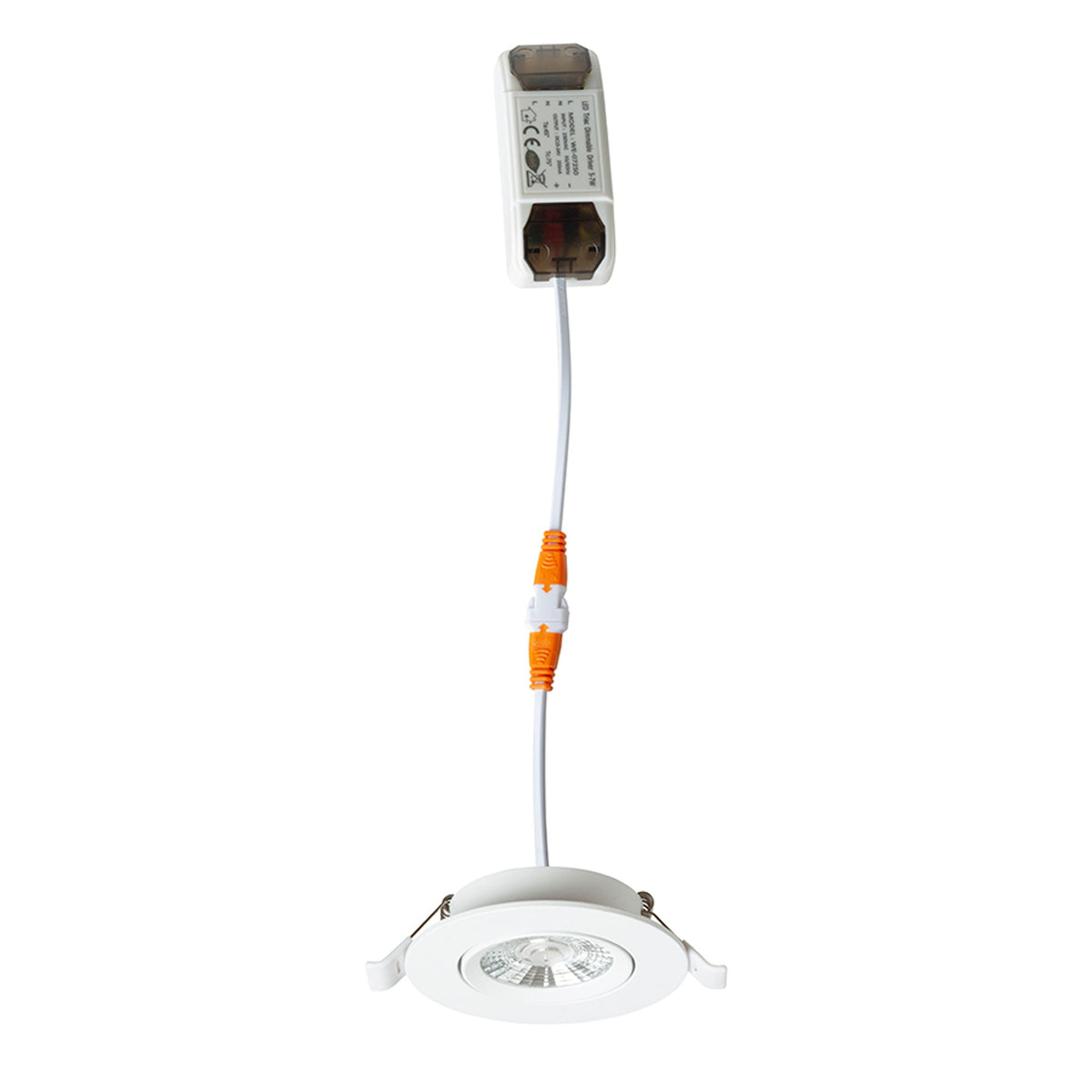 Zápustné LED svítidlo NEFRIT, bílé, 6 W, teplá bílá 3000 K, stmívatelné – fotografie 4