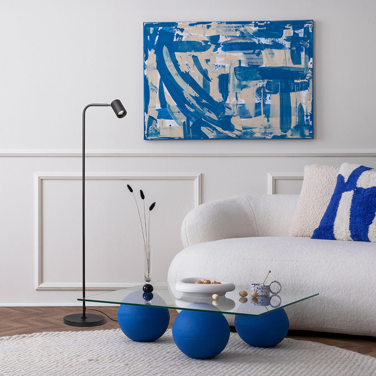 Stojací lampa FLYNN I, černá, patice GU10, 9 W – fotografie 6