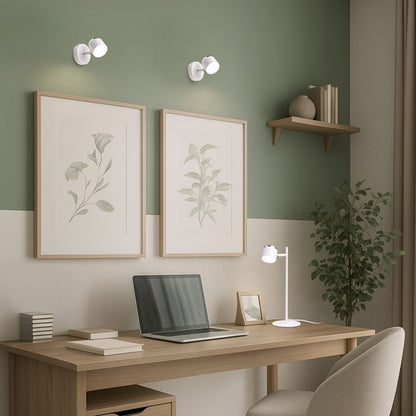 Stolní lampa NOVA, bílá/chrom/mléčný akryl, 4.2 W, teplá bílá 3000 K – fotografie 8