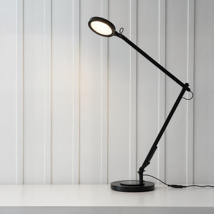 Stolní lampa EMA, černá, 10 W, teplá bílá 3000 K, stmívatelná – fotografie 9