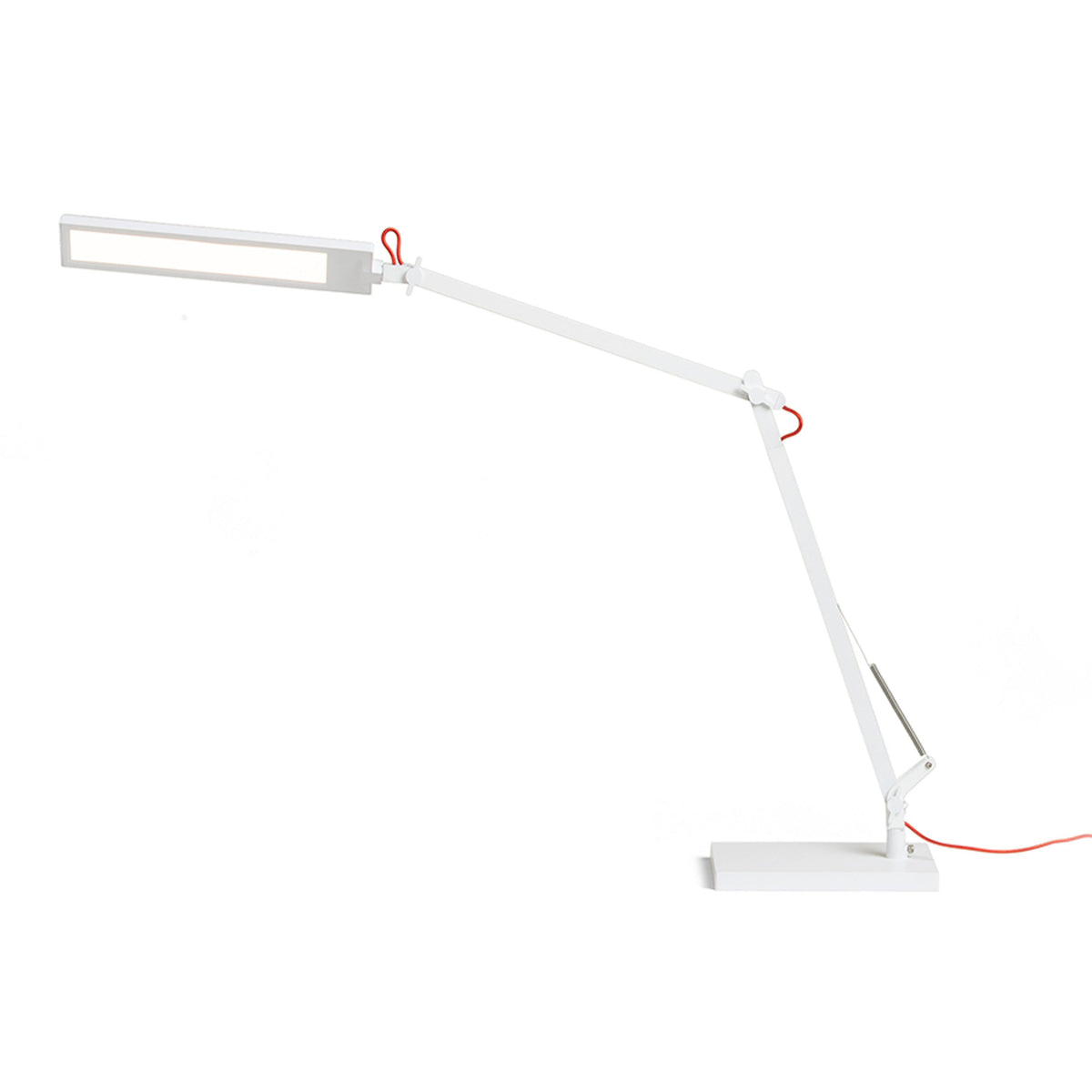 Stolní lampa NORMA, bílá/červená, 10 W, 3000/4000/6500 K, stmívatelná – fotografie 6