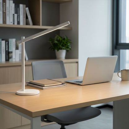 Stolní lampa ROD, bílá, 5.5 W, 3000/4000/6500 K, stmívatelná – fotografie 9