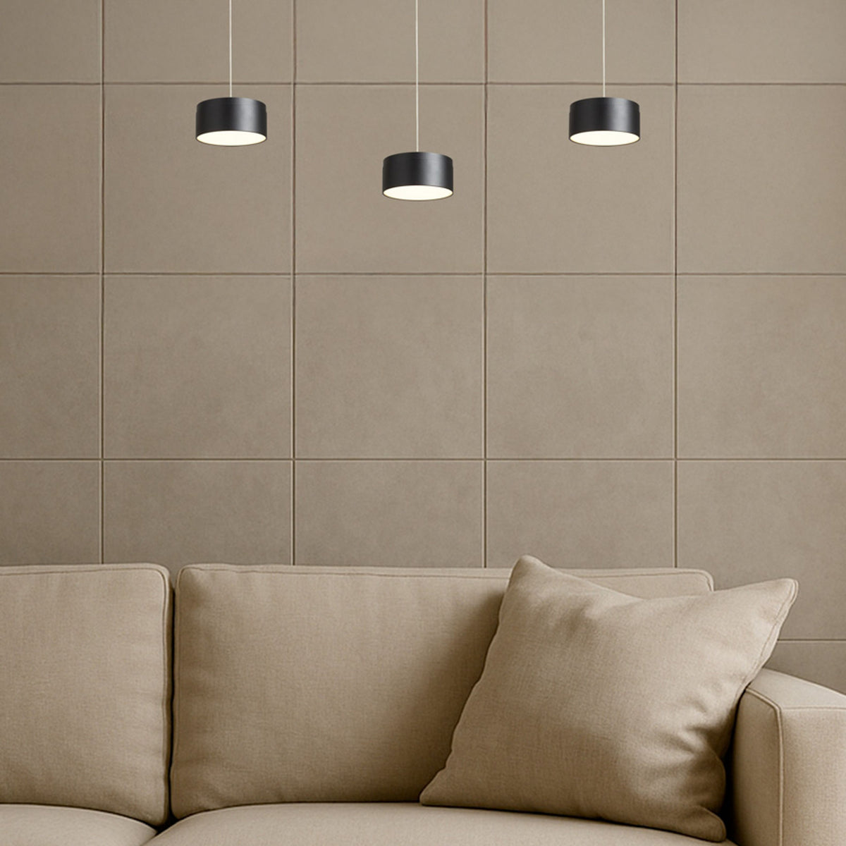 Závěsné LED svítidlo SFERA, černé, 15 + 9 W, teplá bílá 3000 K, stmívatelné – fotografie 9