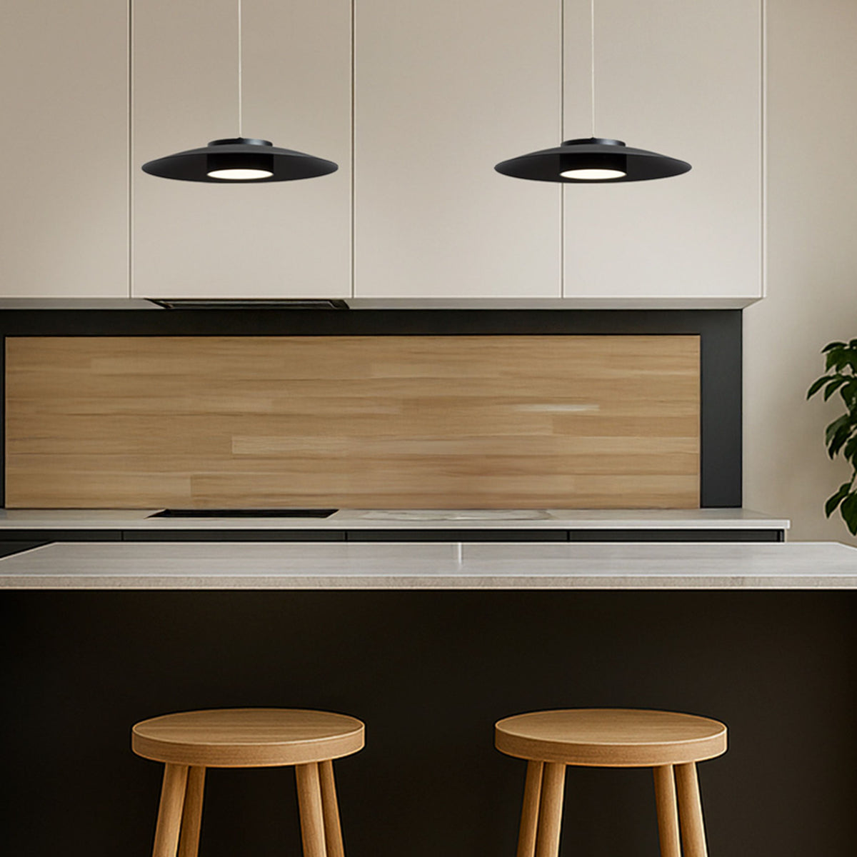 Závěsné LED svítidlo SFERA, černé, 15 + 9 W, teplá bílá 3000 K, stmívatelné – fotografie 11