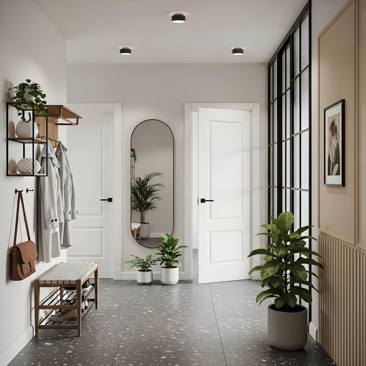 Přisazené nástěnné LED svítidlo MARLENE 14, černé, 18 + 6 W, teplá bílá 3000 K – fotografie 4