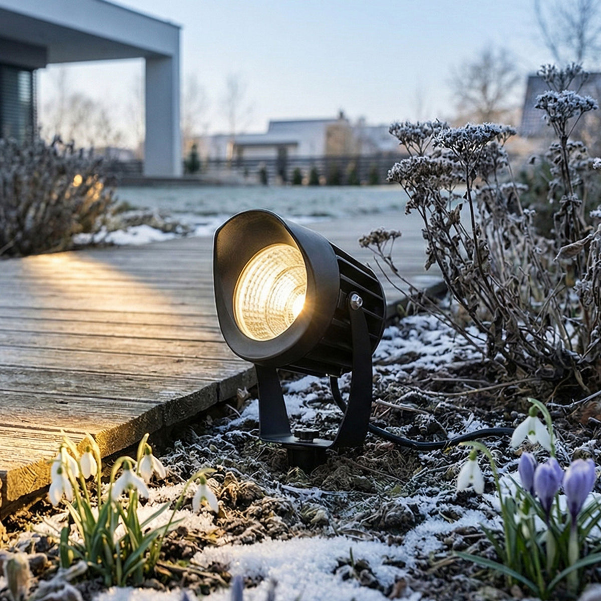 Venkovní zápichové LED svítidlo HAVANA, černé, 20 W, teplá bílá 3000 K, IP65 – fotografie 7