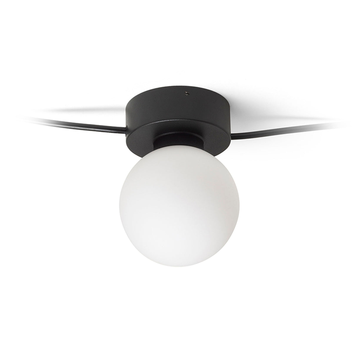 Stropní svítidlo VELA V, černá/opálové sklo, patice G9, 5× 6 W – fotografie 4