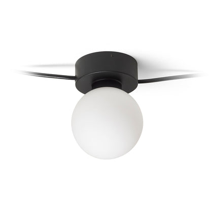 Stropní svítidlo VELA V, černá/opálové sklo, patice G9, 5× 6 W – fotografie 4