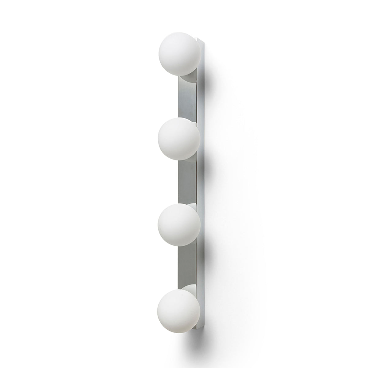 Koupelnové nástěnné svítidlo DOMINO IV, chrom/opálové sklo, patice G9, 4× 6 W, IP44 – fotografie 4