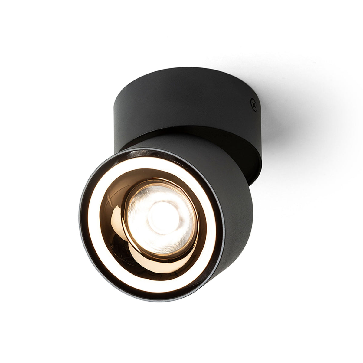 Přisazené stropní LED svítidlo ALBANO, černá/zlatá, 5 W, teplá bílá 3000 K – fotografie 4